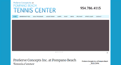 Desktop Screenshot of pompanobeachtenniscenter.com